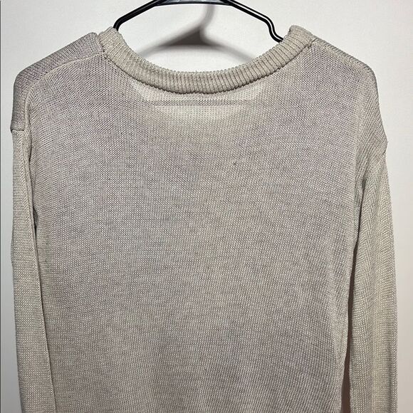 Poof! Cream and Red Crew Neck Sweater with Patriotic Design - Picture 6 of 8